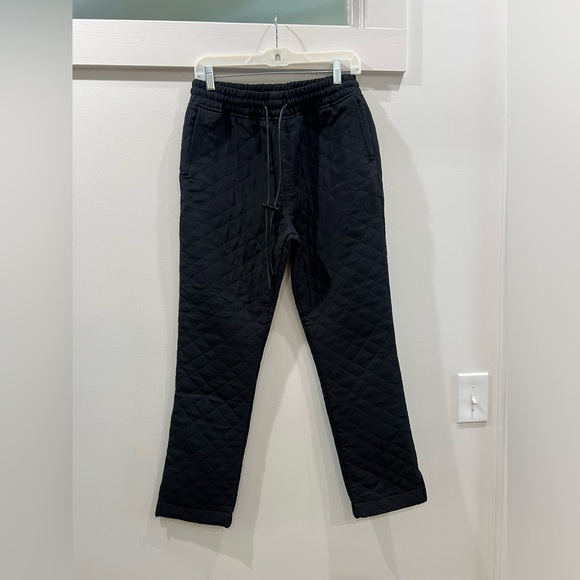 RtA Black Quilted Sweatpants - Picture 1 of 7